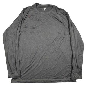 Rhone Reign Long Sleeve Training Shirt Mens XL Charcoal Gray Heather Athletic